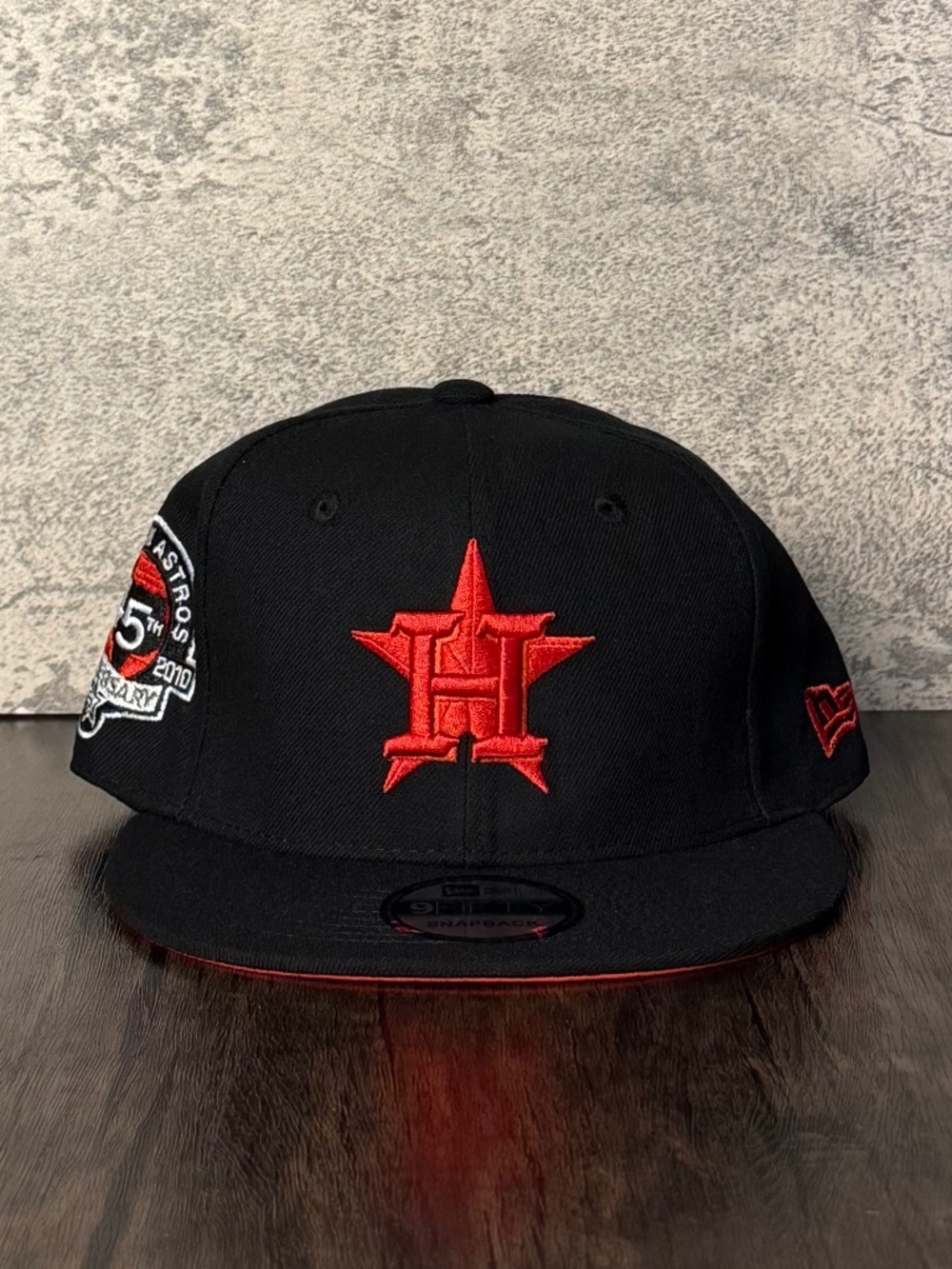 New Era Houston Astros 45th Anniversary 9FIFTY Snapback Hat Black Red NWT